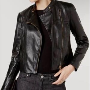 Michael Kors Black Leather Jacket